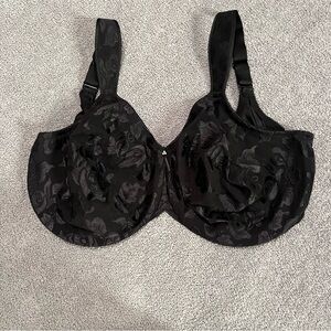 Wacoal Black Floral Jacquard Underwire Bra